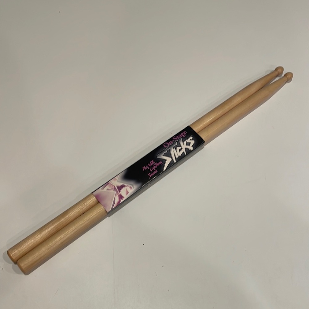 NEW On-Stage Drum Sticks, Selected Maple 5A